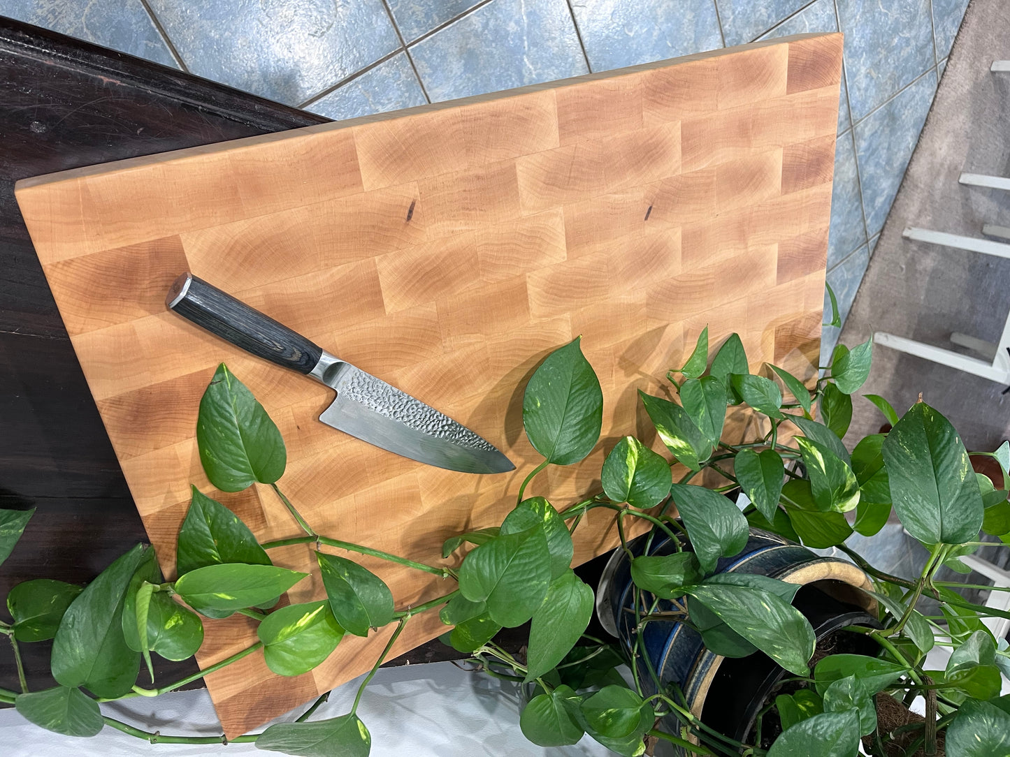 MAPLE END GRAIN CUTTING BOARD