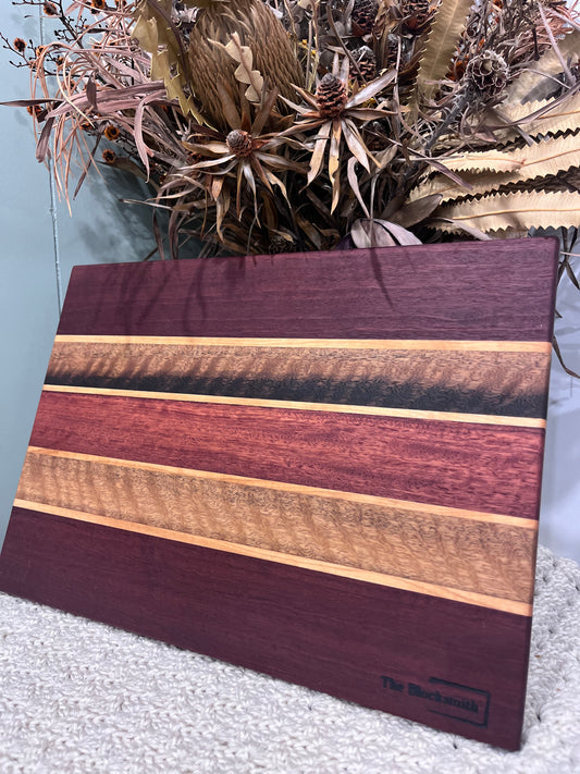 AUSTRALIAN JARRAH & SPOTTED GUM CUTTING BOARD